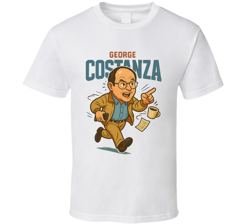 George Costanza Seinfeld Caricature Retro Look Fan T Shirt