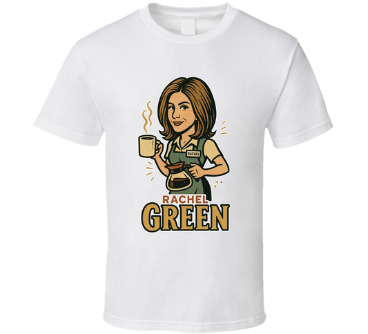 Rachel Green Friends Caricature Retro Look Fan T Shirt