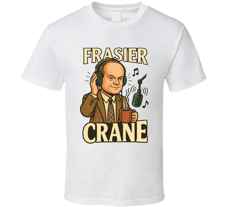 Frasier Crane Frasier Tv Show Caricature Retro Look Fan T Shirt