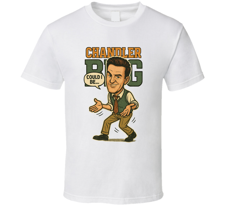 Chandler Bing Friends Caricature Retro Look Fan T Shirt