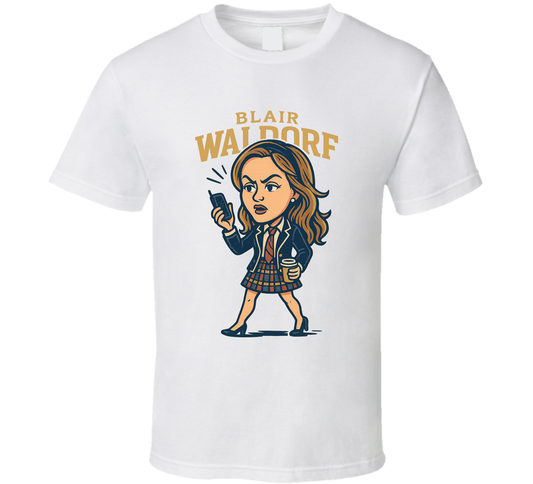 Blair Waldorf Gossip Girl Tv Show Caricature Retro Look Fan T Shirt