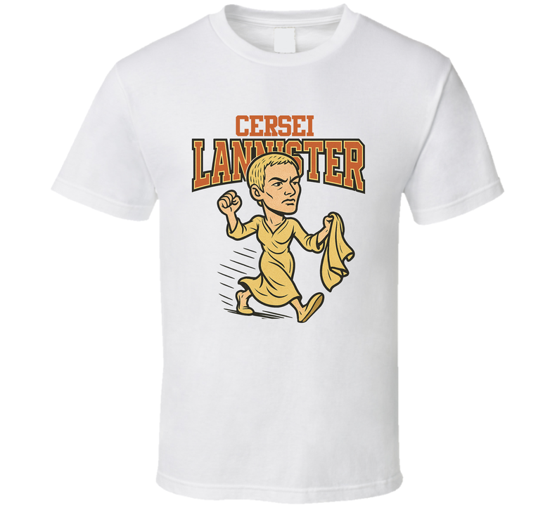 Cersei Lannister Walk Of Atonement Game Of Thrones Tv Show Caricature Retro Look Fan T Shirt