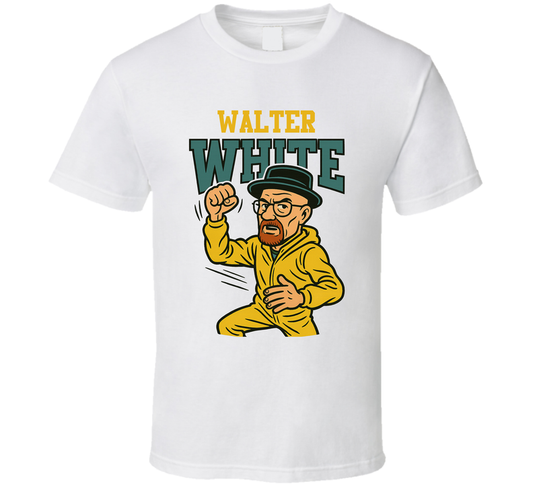 Walter White Breaking Bad Tv Show Caricature Retro Look Fan T Shirt