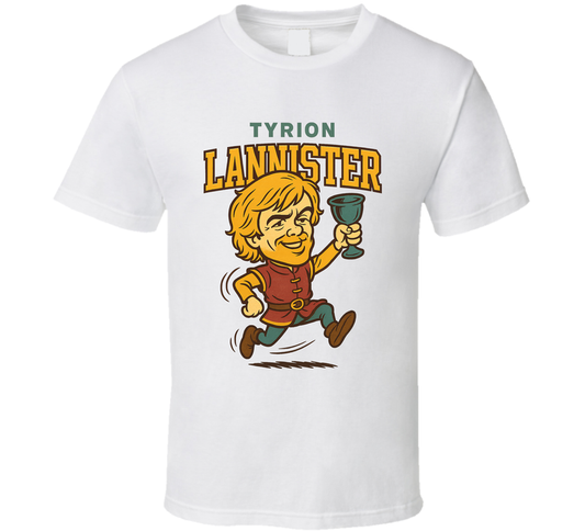 Tyrion Lannister Game Of Thrones Tv Show Caricature Retro Look Fan T Shirt