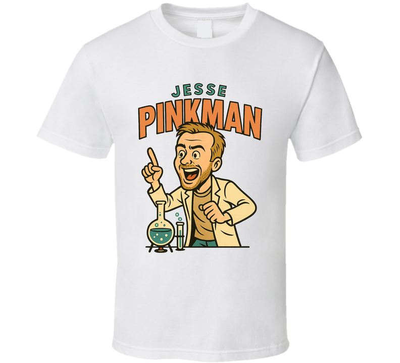 Jesse Pinkman Breaking Bad Tv Show Caricature Retro Look Fan T Shirt