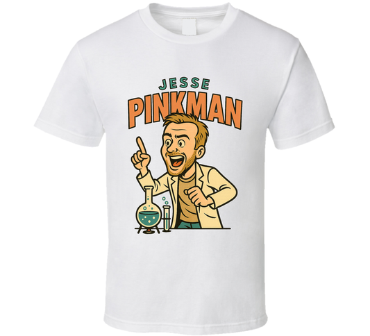 Jesse Pinkman Breaking Bad Tv Show Caricature Retro Look Fan T Shirt