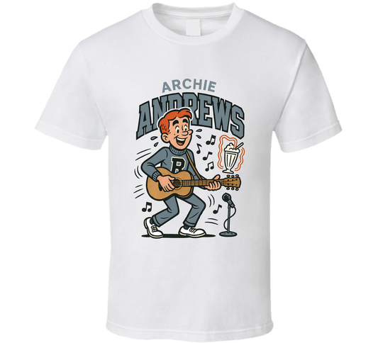 Archie Andrews The Archie Show Tv Show Caricature Retro Look Fan T Shirt