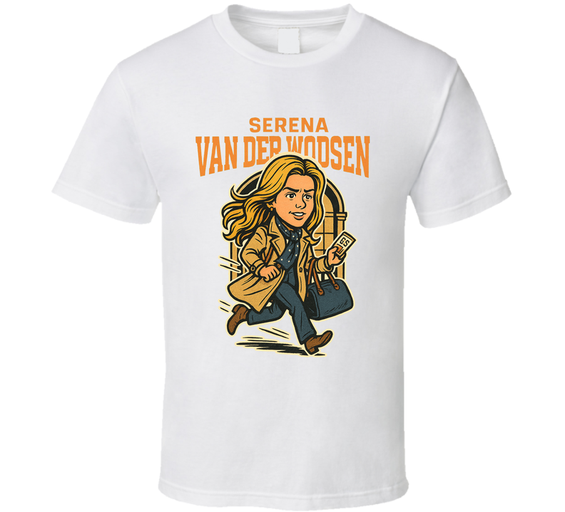 Serena Van Der Woodsen Gossip Girl Tv Show Caricature Retro Look Fan T Shirt