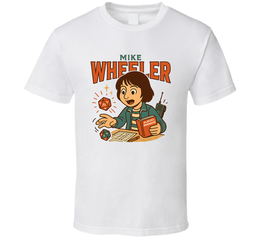 Mike Wheeler Stranger Things Tv Show Caricature Retro Look Fan T Shirt