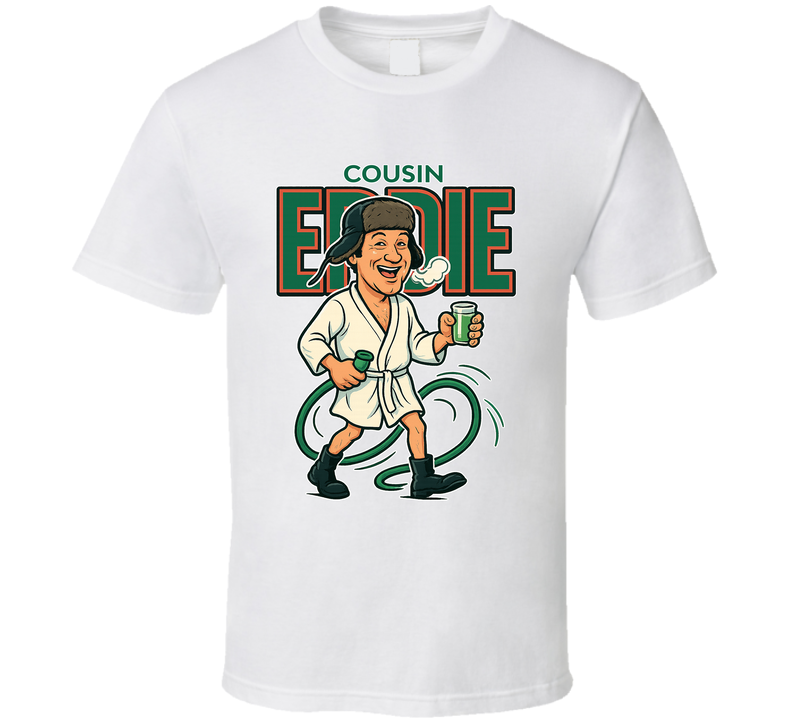 Cousin Eddie Christmas Vacation Christmas Movie Retro Look Caricature T Shirt