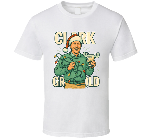 Clark Griswold Christmas Vacation Christmas Movie Retro Look Caricature T Shirt