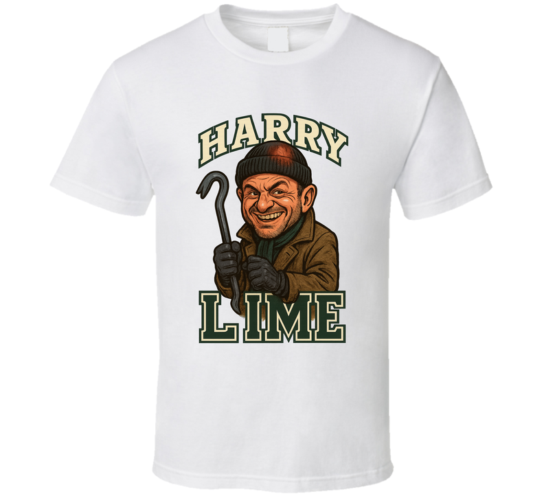 Harry Lime Home Alone Christmas Movie Retro Look Caricature T Shirt