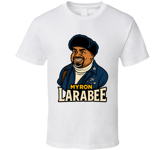 Myron Larabee Jingle All The Way Christmas Movie Retro Look Caricature T Shirt