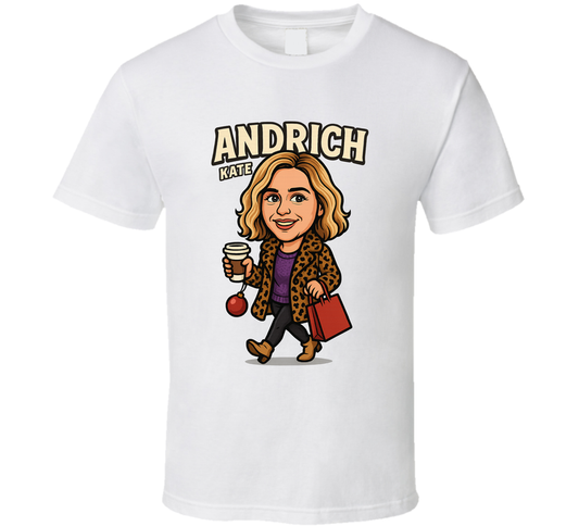 Kate Andrich Last Christmas Movie Retro Look Caricature T Shirt