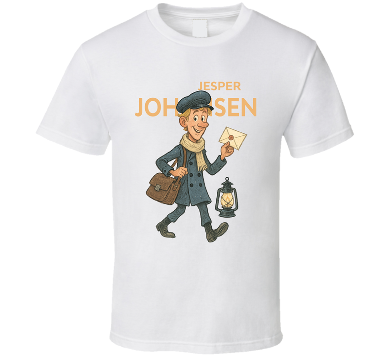 Jesper Johansen Klaus Christmas Movie Retro Look Caricature T Shirt