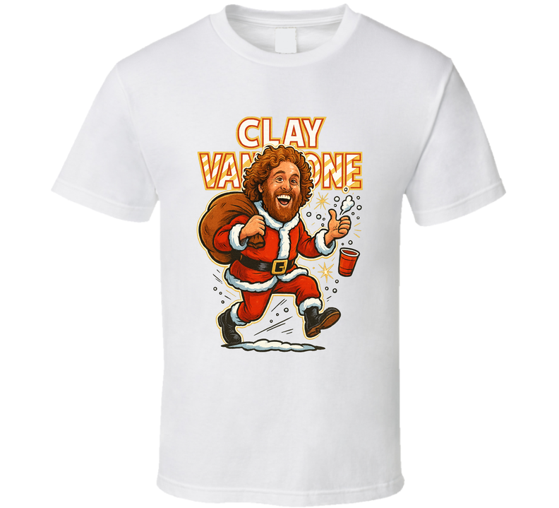 Clay Vanstone Office Christmas Party Christmas Movie Retro Look Caricature T Shirt