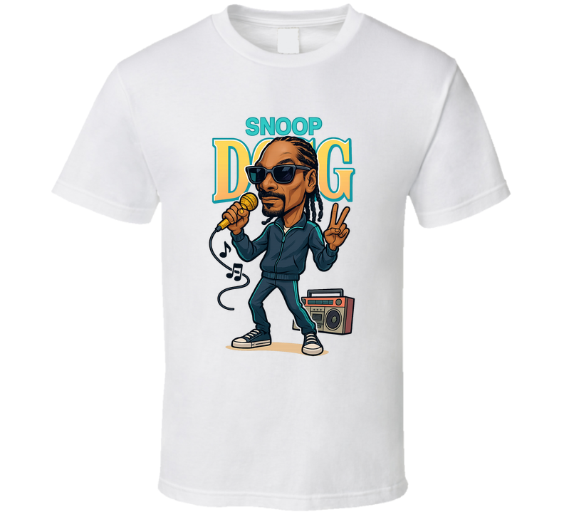 Snoop Dogg Retro Look Caricature T Shirt