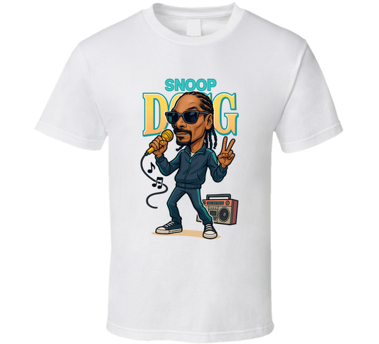 Snoop Dogg Retro Look Caricature T Shirt