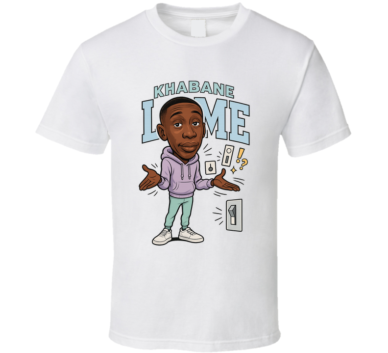Khabane Lame Retro Look Caricature T Shirt