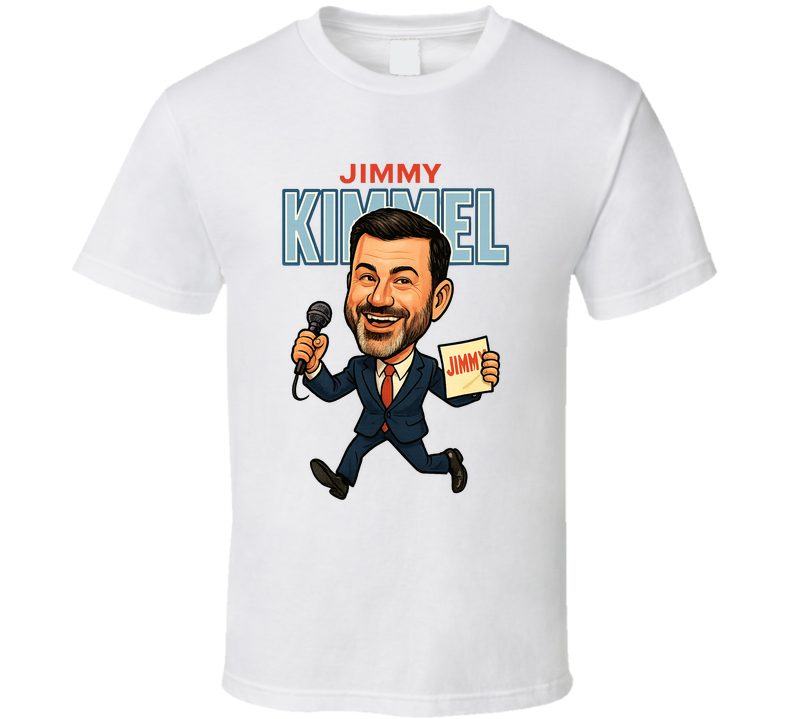 Jimmy Kimmel Retro Look Caricature T Shirt
