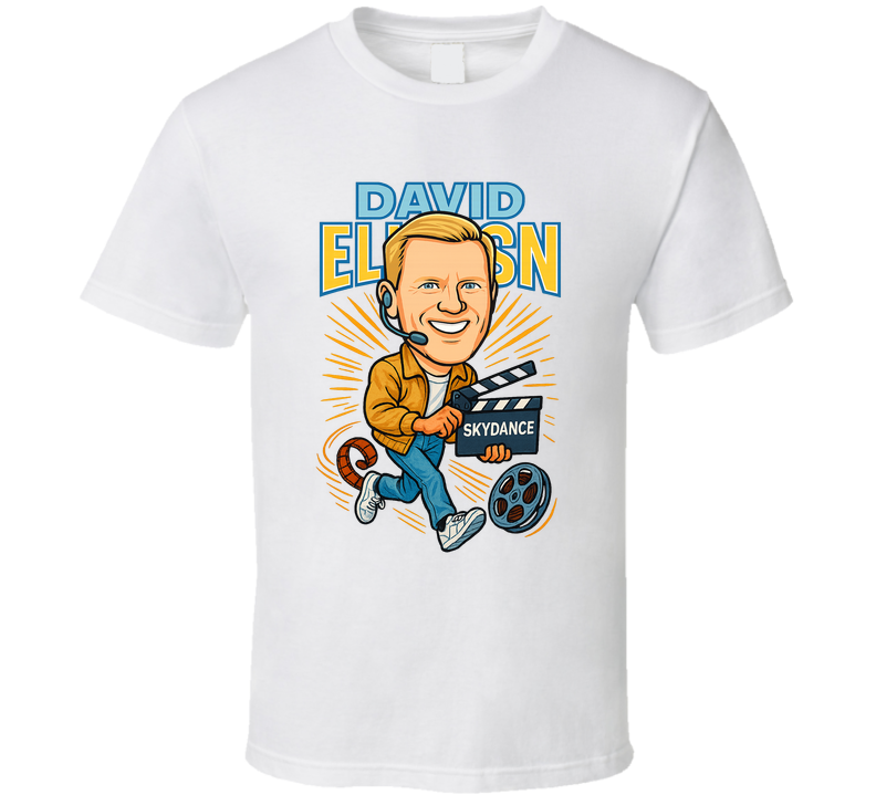 David Ellison Retro Look Caricature T Shirt