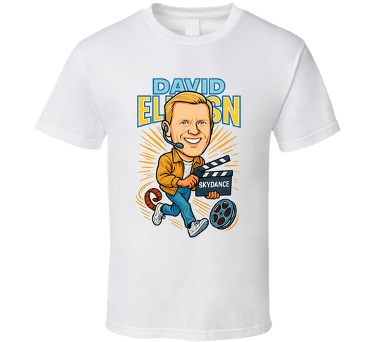 David Ellison Retro Look Caricature T Shirt