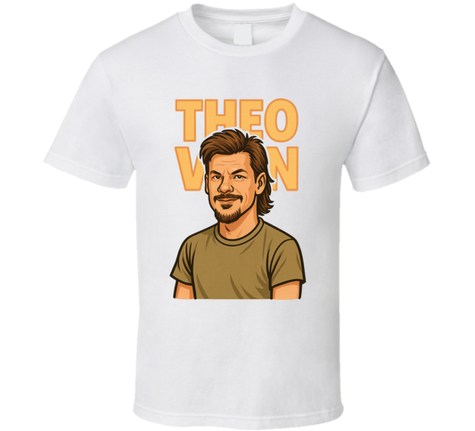 Theo Von Retro Look Caricature T Shirt