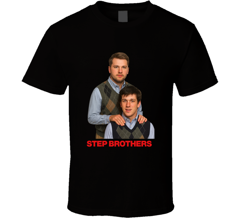 Luka &amp; Austin Reaves  Step Bros  Parody Portrait Tee T Shirt
