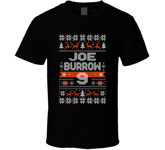 Joe Burrow 9 Ugly Christmas T Shirt