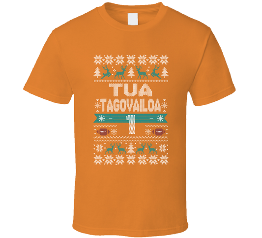 Tua Tagovailoa 1 Ugly Christmas T Shirt