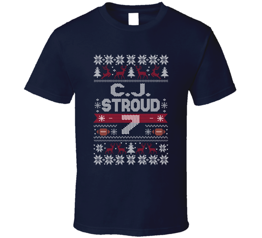 C.j. Stroud 7 Ugly Christmas T Shirt