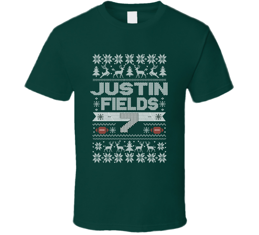 Justin Fields 7 Ugly Christmas T Shirt