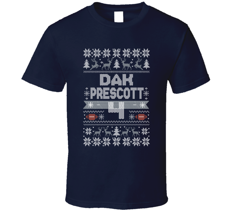 Dak Prescott 4 Ugly Christmas T Shirt