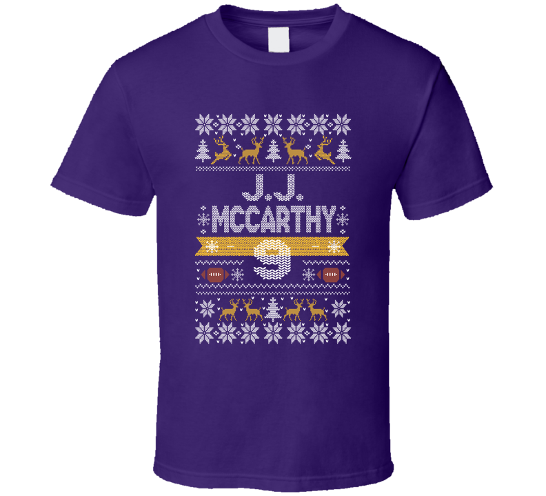 J.j. Mccarthy 9 Ugly Christmas T Shirt