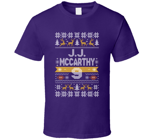 J.j. Mccarthy 9 Ugly Christmas T Shirt
