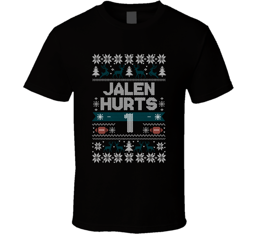 Jalen Hurts 1 Ugly Christmas T Shirt