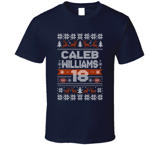 Caleb Williams 18 Ugly Christmas T Shirt
