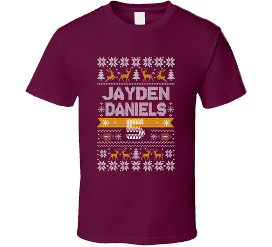 Jayden Daniels 5 Ugly Christmas T Shirt