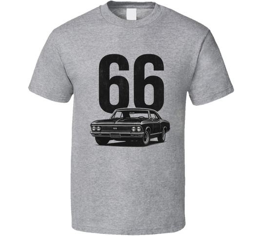 1966 Chevrolet Chevelle Ss 396 Retro Look Car T Shirt