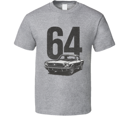 1964 Ford Mustang Retro Look Car T Shirt
