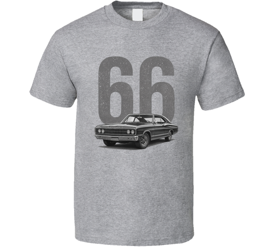 1966 Dodge Charger Retro Look Car T Shirt