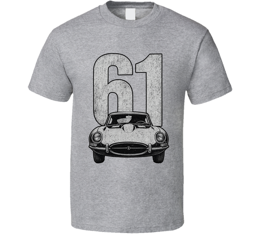 1961 Jaguar E-type Retro Look Car T Shirt
