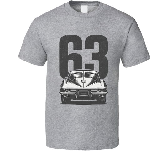 1963 Chevrolet Corvette Stingray Retro Look Car T Shirt