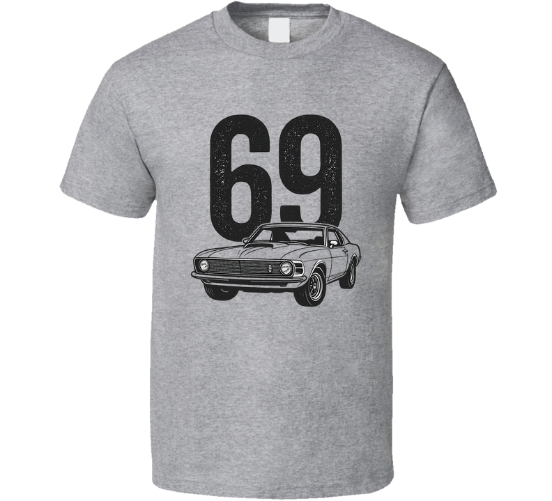 1969 Ford Mustang Boss 429 Retro Look Car T Shirt