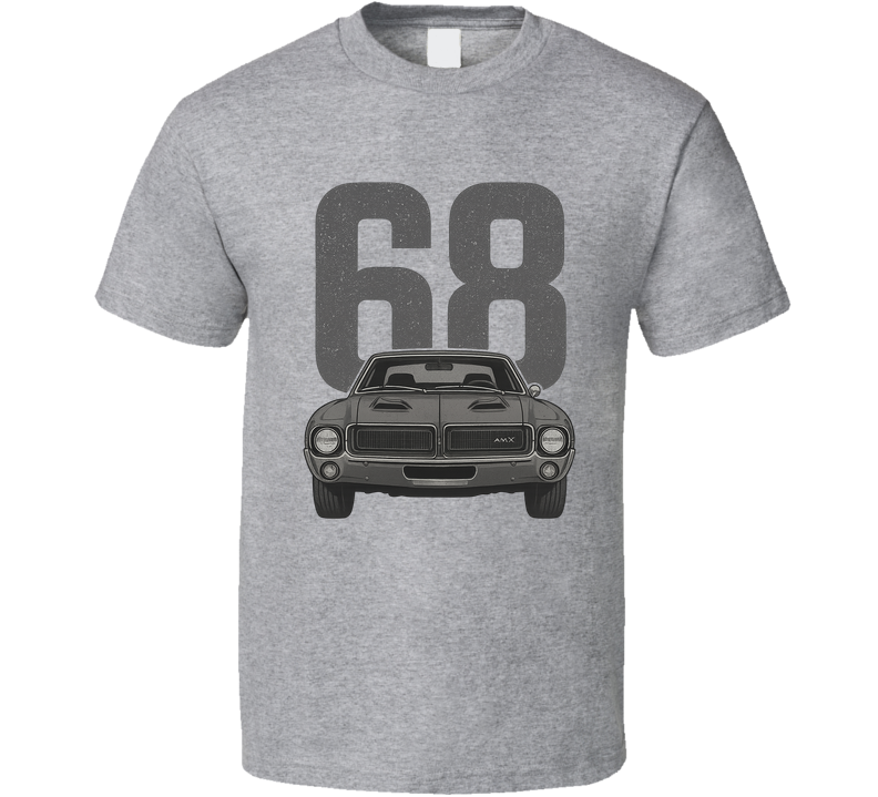 1968 Amc Amx Retro Look Car T Shirt