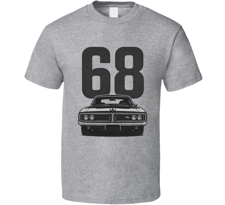 1968 Dodge Charger Rt Retro Look Car T Shirt