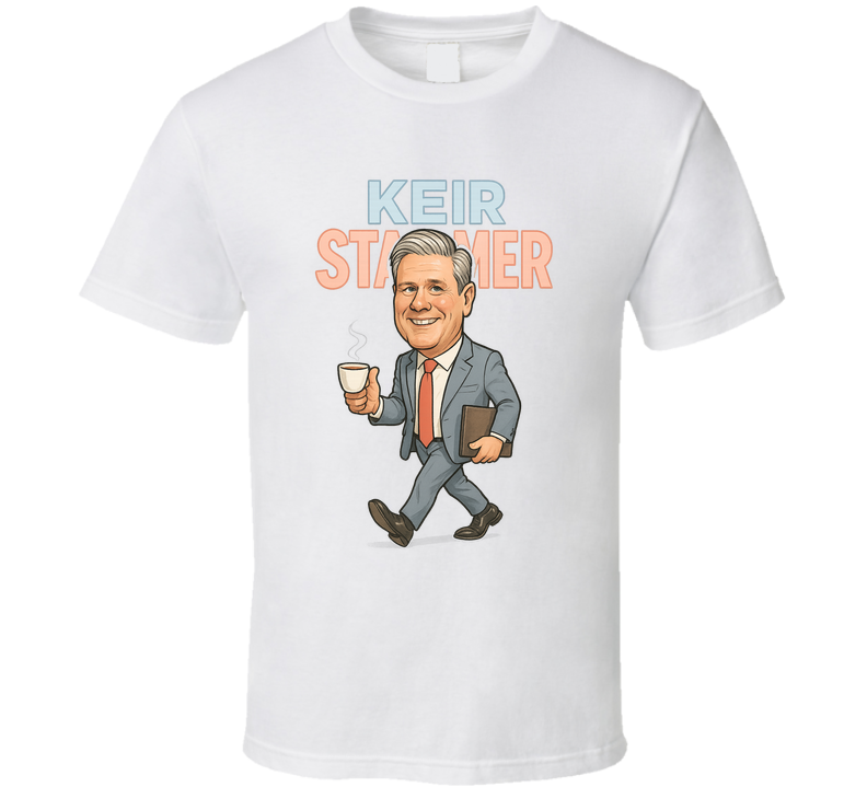 Keir Starmer Retro Look Caricature T Shirt