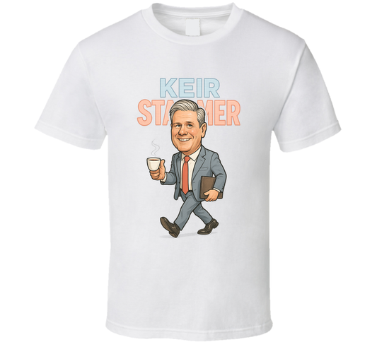 Keir Starmer Retro Look Caricature T Shirt
