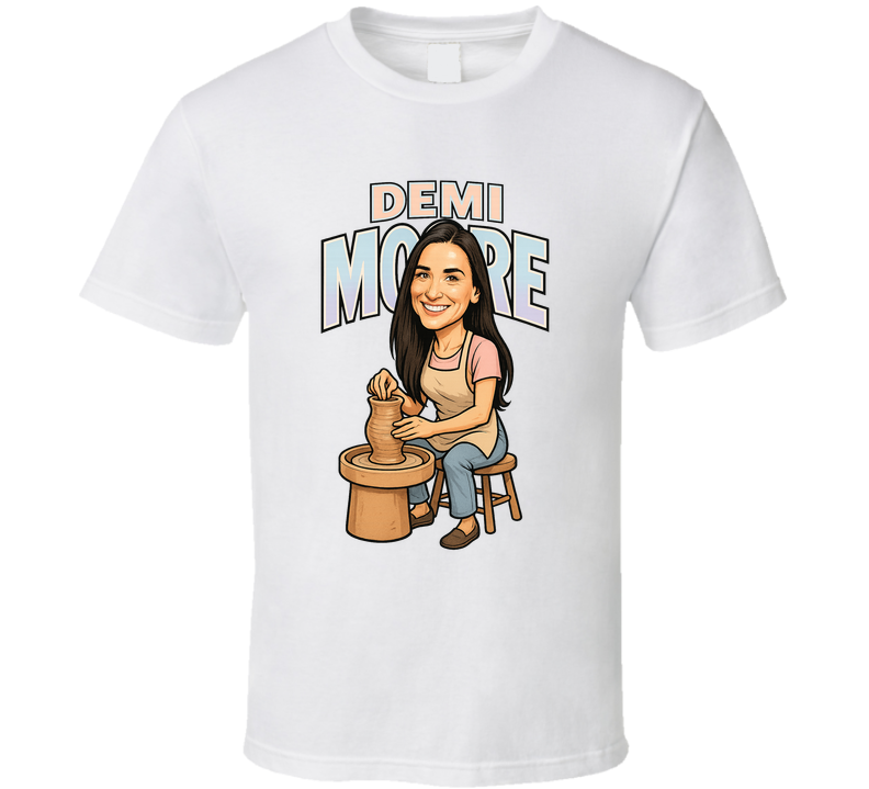 Demi Moore Retro Look Caricature T Shirt