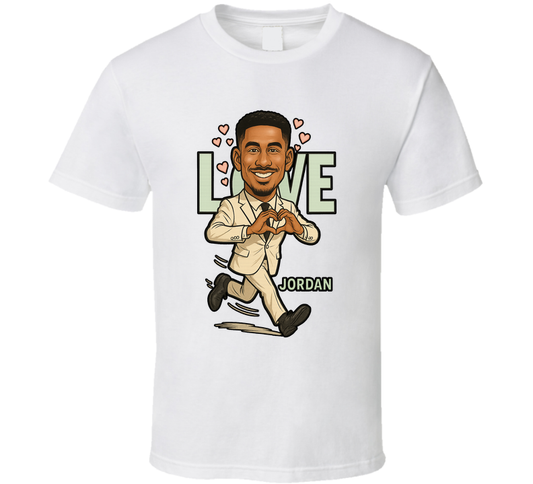 Jordan Love Retro Look Caricature T Shirt
